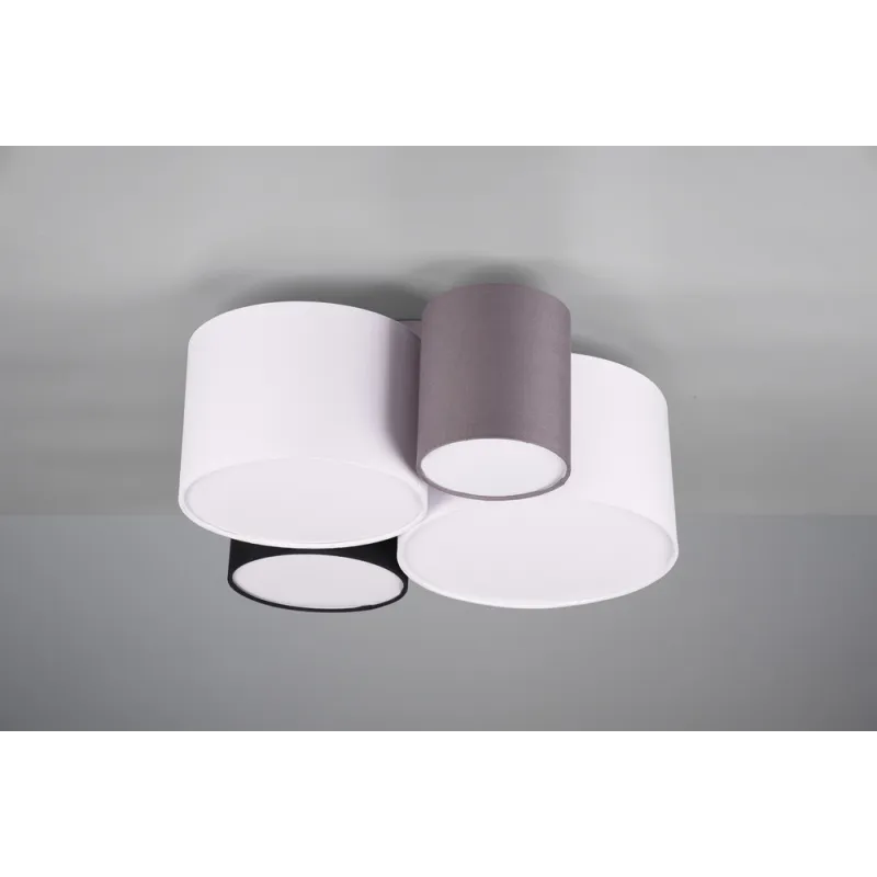 TRIO Plafonnier intérieur multicouleur et gris HOTEL - Pas cher