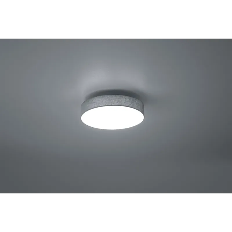 TRIO Plafonnier intérieur nickel mat et gris LUGANO - Pas cher