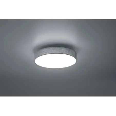 TRIO Plafonnier intérieur nickel mat et gris LUGANO - Pas cher