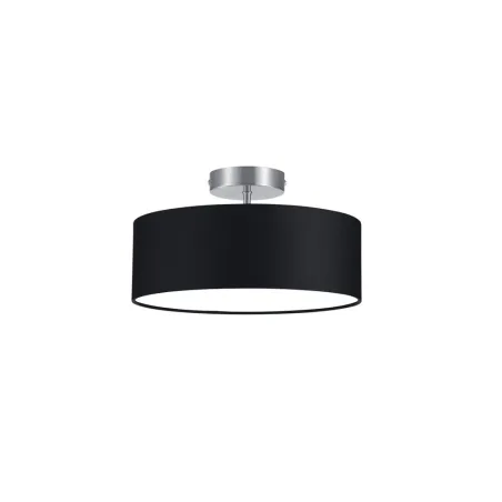 TRIO Plafonnier intérieur nickel mat et noir HOTEL - Pas cher