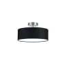TRIO Plafonnier intérieur nickel mat et noir HOTEL - Pas cher
