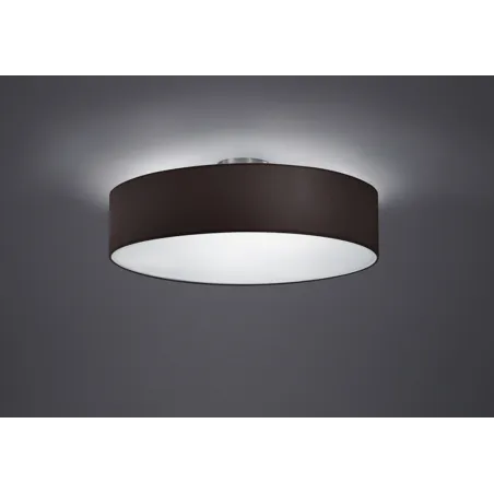 TRIO Plafonnier intérieur nickel mat et noir HOTEL - Pas cher