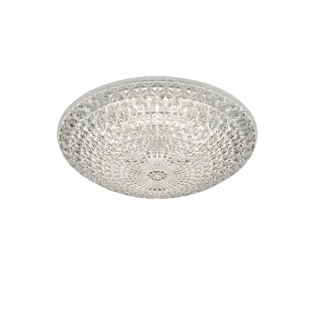 TRIO Plafonnier intérieur blanc et transparent claire KUMA - Pas cher