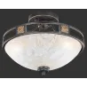 TRIO Plafonnier intérieur rouille et transparent claire QUINTA - Pa...