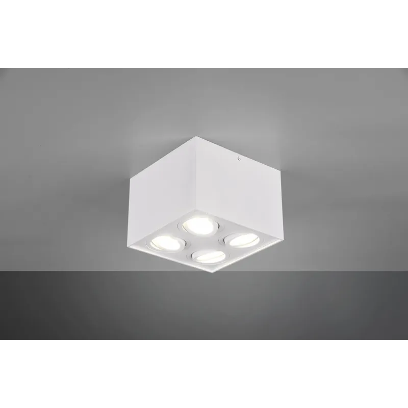 TRIO Plafonnier intérieur blanc mat BISCUIT - Pas cher