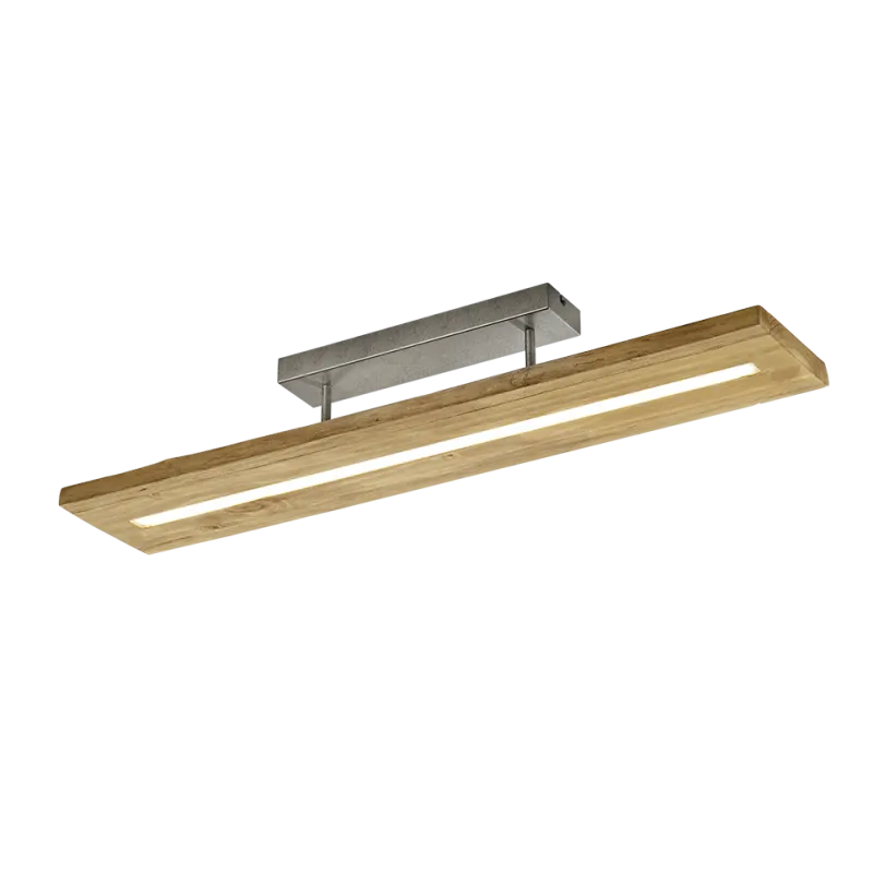 TRIO Plafonnier intérieur couleur bois BRAD - Pas cher