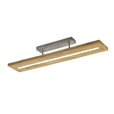 TRIO Plafonnier intérieur couleur bois BRAD - Pas cher