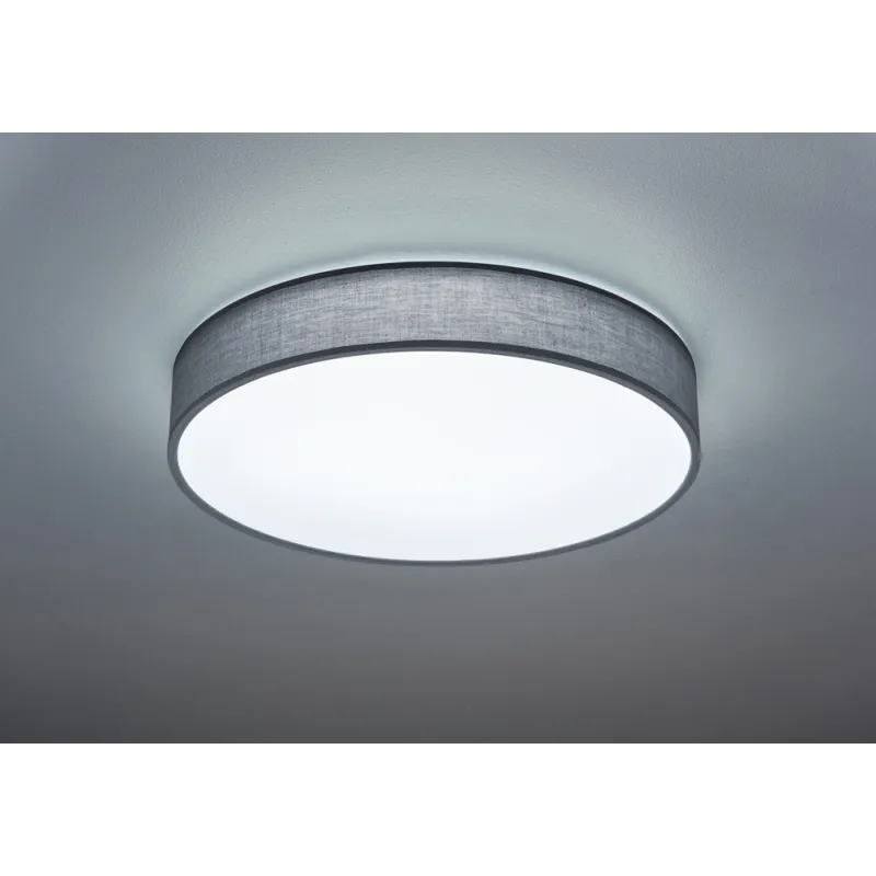 TRIO Plafonnier intérieur gris LUGANO - Pas cher