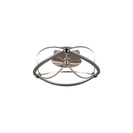 TRIO Plafonnier intérieur nickel mat CHARIVARI - Pas cher