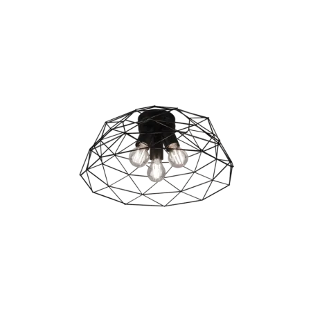 TRIO Plafonnier intérieur noir mat HAVAL - Pas cher