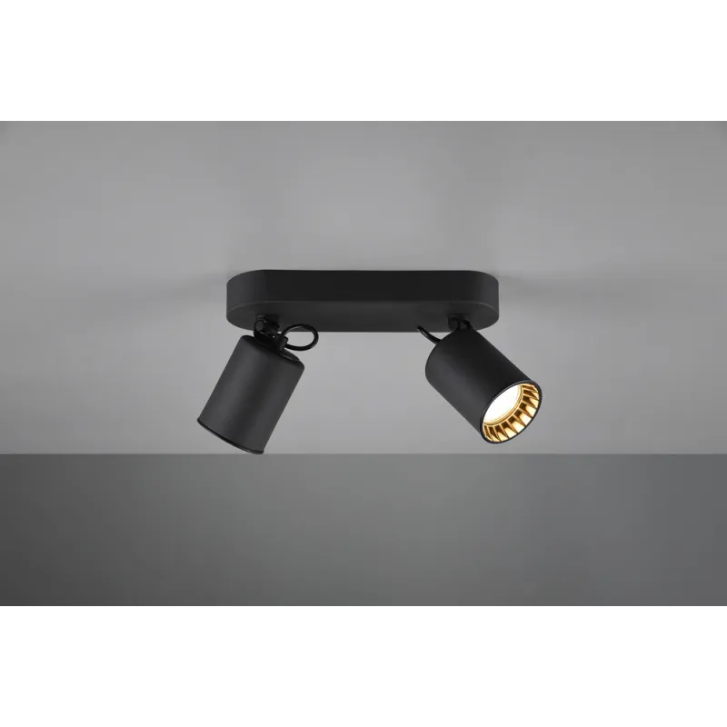 TRIO Spot intérieur noir mat PAGO - Pas cher