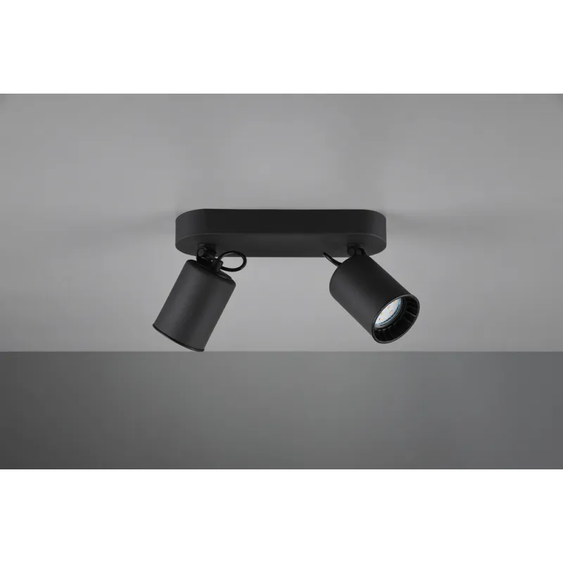 TRIO Spot intérieur noir mat PAGO - Pas cher