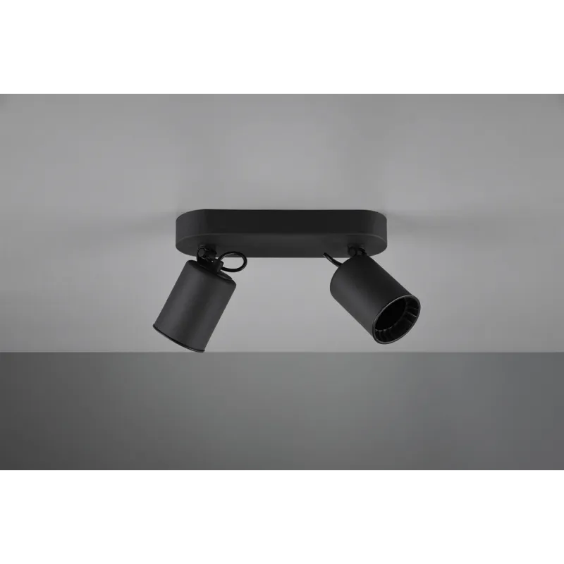 TRIO Spot intérieur noir mat PAGO - Pas cher