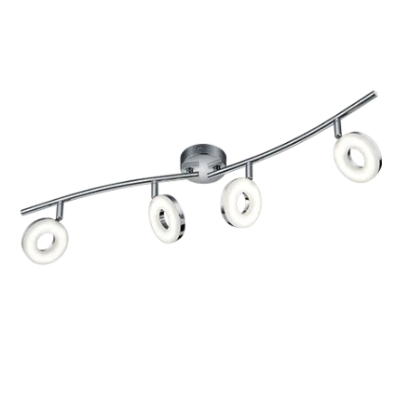 TRIO Spot intérieur chrome et blanc RENNES - Pas cher