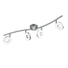 TRIO Spot intérieur chrome et blanc RENNES - Pas cher