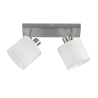 TRIO Spot intérieur nickel mat et blanc TOMMY - Pas cher