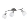 TRIO Spot intérieur nickel mat et blanc FREDDY - Pas cher