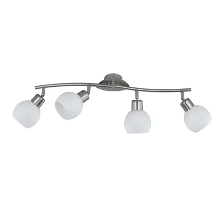TRIO Spot intérieur nickel mat et blanc FREDDY - Pas cher