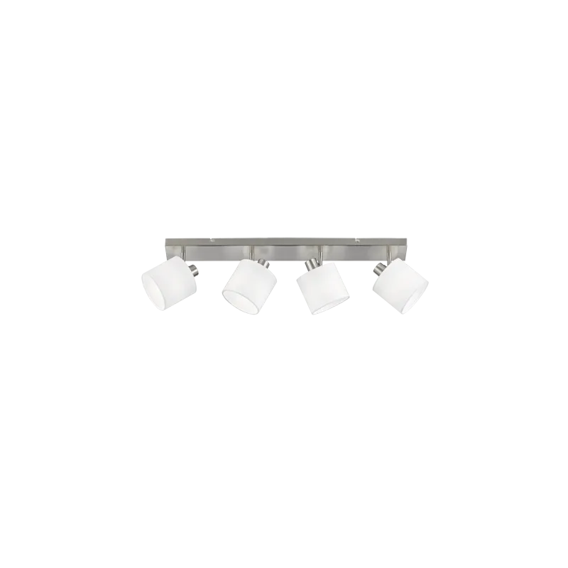 TRIO Spot intérieur nickel mat et blanc TOMMY - Pas cher