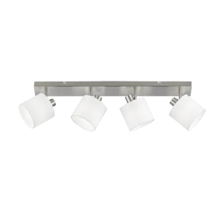 TRIO Spot intérieur nickel mat et blanc TOMMY - Pas cher