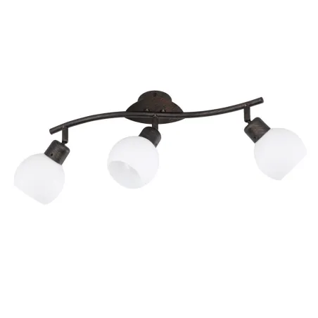 TRIO Spot intérieur rouille antique et blanc FREDDY - Pas cher