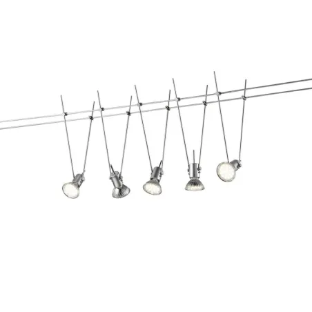 TRIO Spot intérieur titane et chrome BASIC - Pas cher