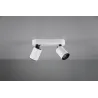 TRIO Spot intérieur blanc mat et noir PAGO - Pas cher