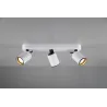 TRIO Spot intérieur blanc mat et noir PAGO - Pas cher