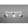 TRIO Spot intérieur blanc mat et noir PAGO - Pas cher