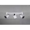TRIO Spot intérieur blanc mat et noir PAGO - Pas cher