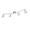 TRIO Spot intérieur chrome et transparent claire TOURS - Pas cher