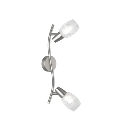 TRIO Spot intérieur nickel mat et transparent claire COLMAR - Pas cher