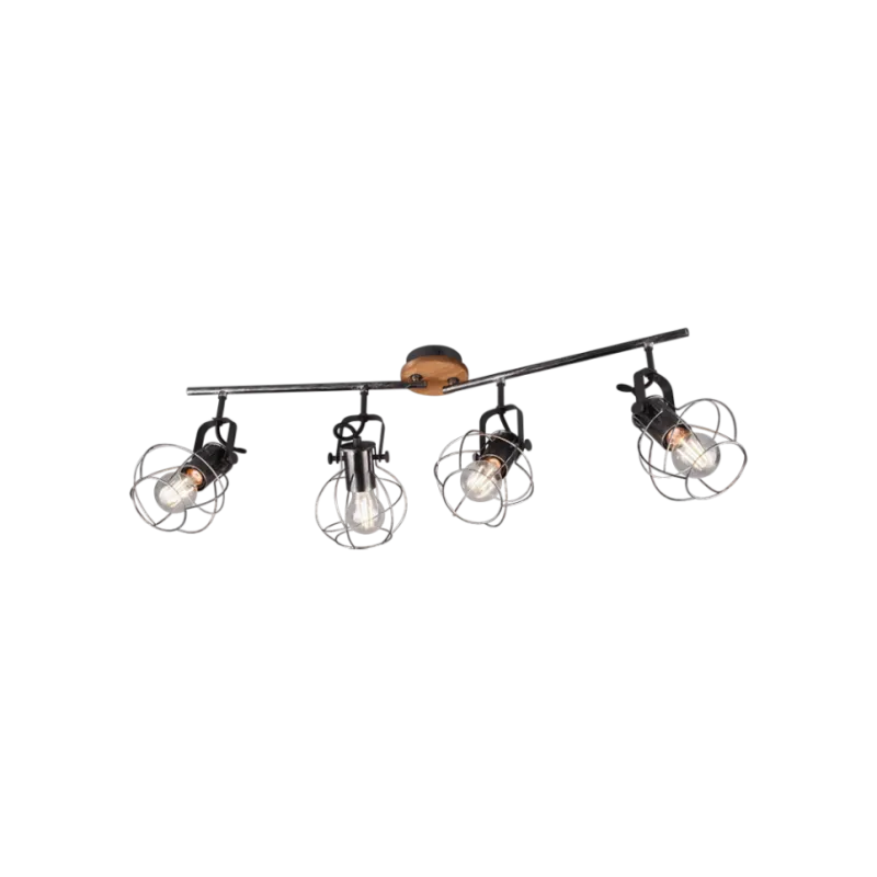 TRIO Spot intérieur argent antique MADRAS - Pas cher