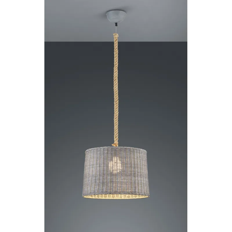 TRIO Suspension intérieur gris ROTIN - Pas cher