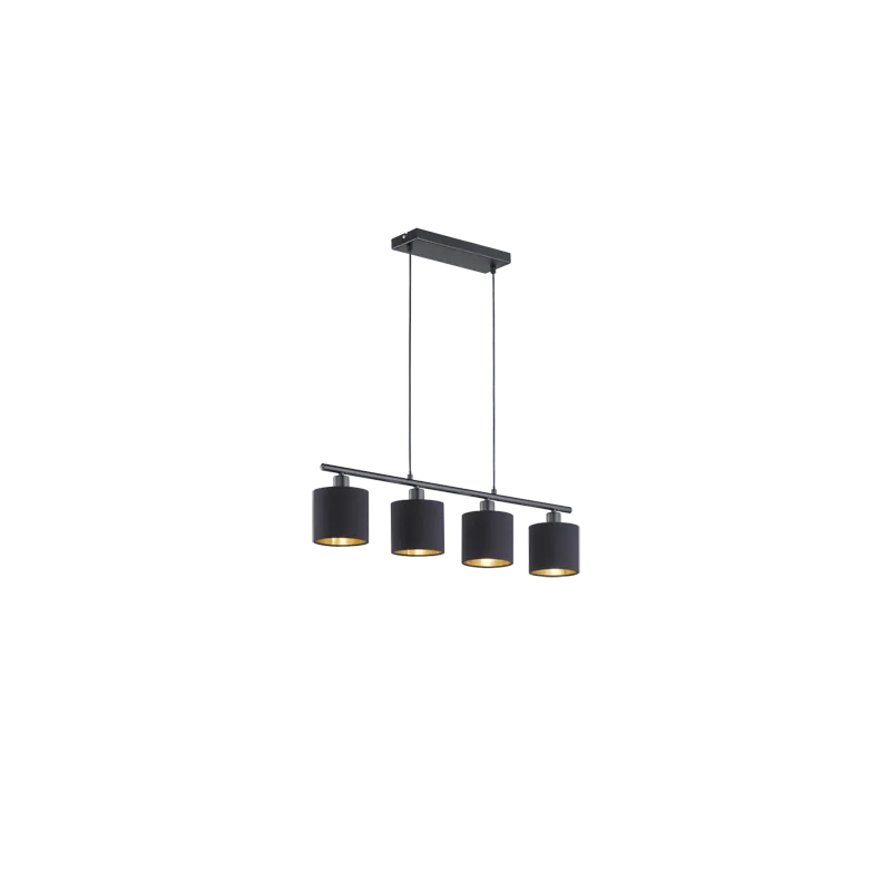 TRIO Suspension intérieur noir mat TOMMY - Pas cher