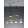 TRIO Suspension intérieur laiton mat et albâtre LEVISTO - Pas cher