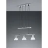 TRIO Suspension intérieur nickel mat et albâtre LEVISTO - Pas cher