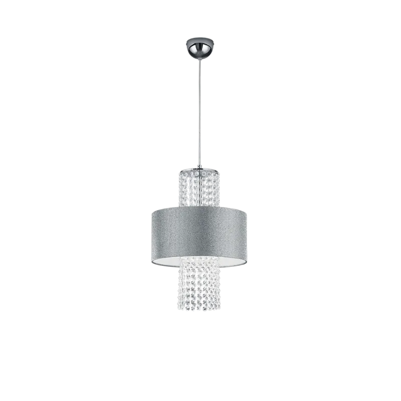 TRIO Suspension intérieur chrome et argent KING - Pas cher