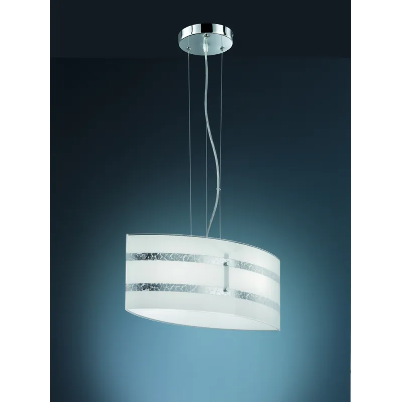 TRIO Suspension intérieur chrome et argent NIKOSIA - Pas cher