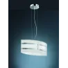 TRIO Suspension intérieur chrome et argent NIKOSIA - Pas cher