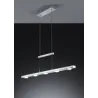 TRIO Suspension intérieur aluminium balayé et blanc CAVALLO - Pas cher