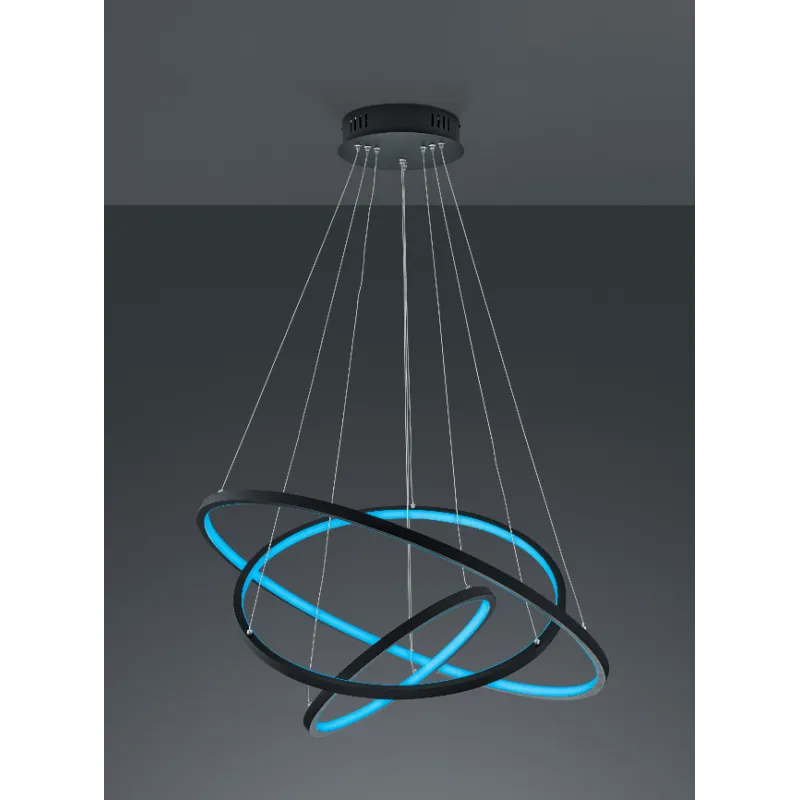 TRIO Suspension intérieur antracite et blanc AARON - Pas cher