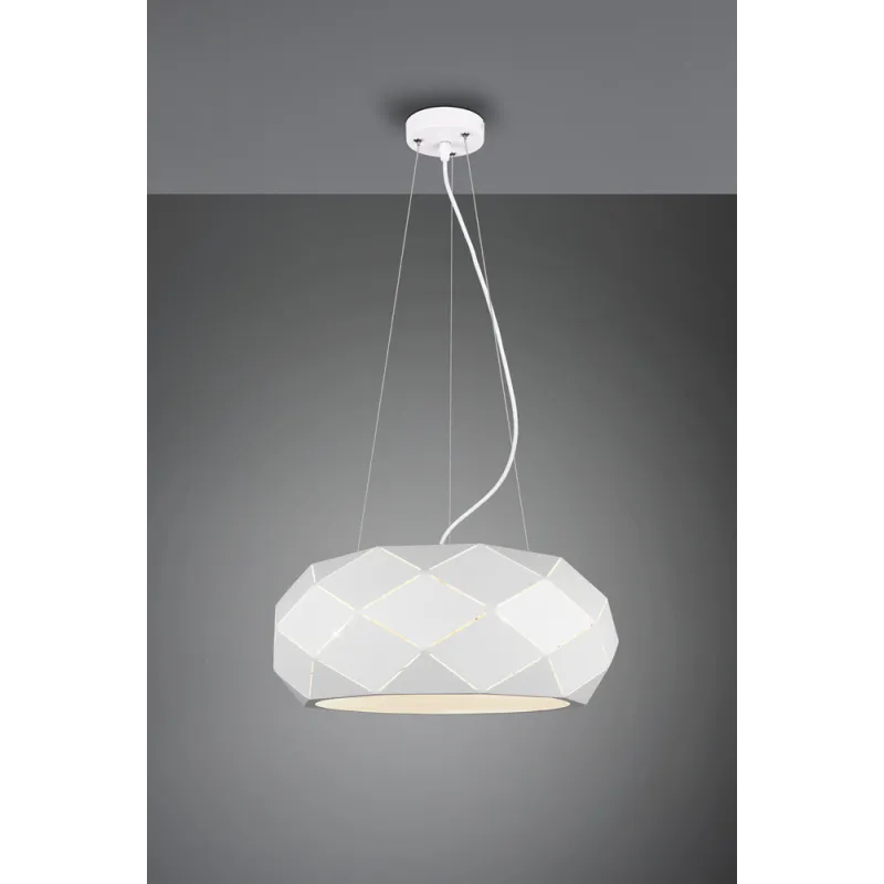 TRIO Suspension intérieur blanc mat et blanc ZANDOR - Pas cher