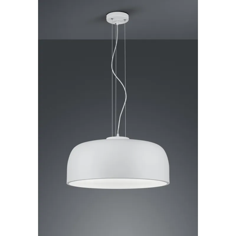 TRIO Suspension intérieur blanc mat et blanc BARON - Pas cher