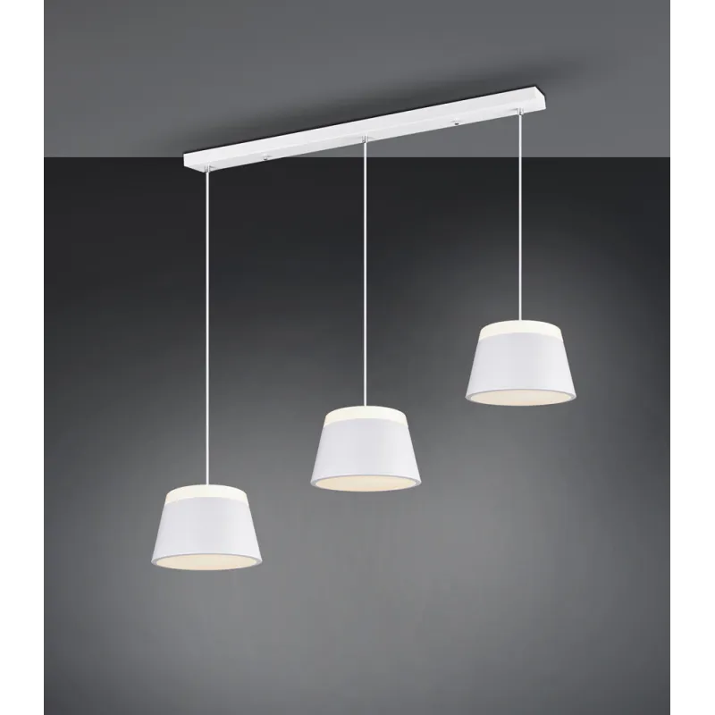 TRIO Suspension intérieur blanc mat et blanc BARONESS - Pas cher