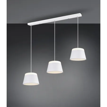 TRIO Suspension intérieur blanc mat et blanc BARONESS - Pas cher