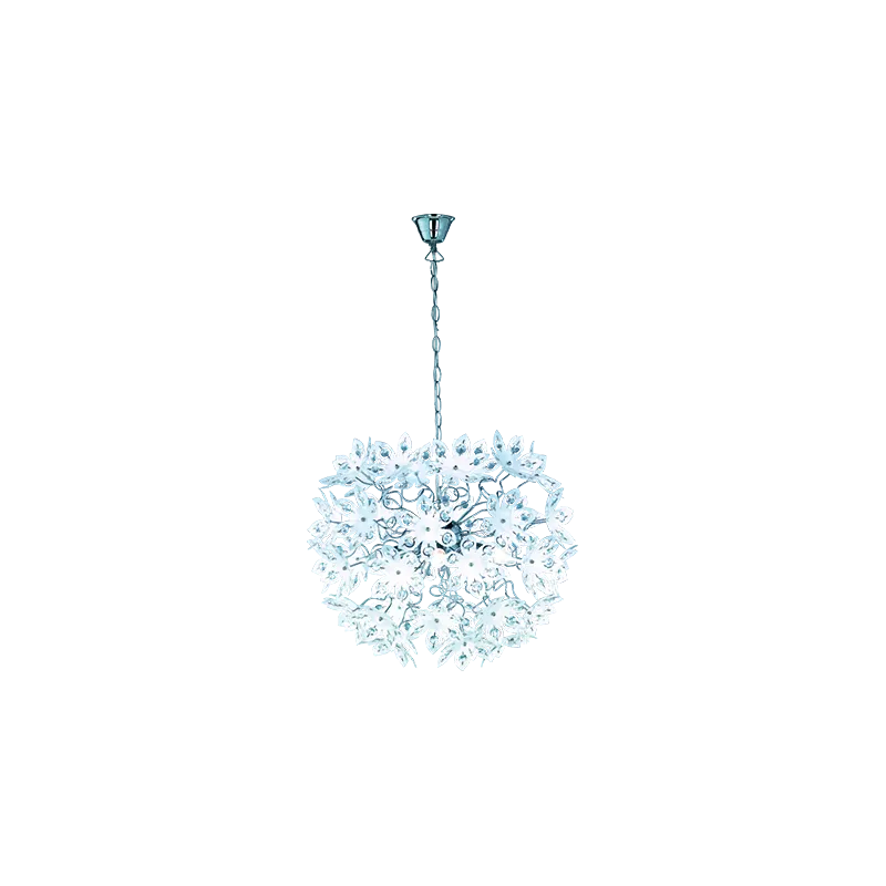 TRIO Suspension intérieur chrome et blanc BLOWBALL - Pas cher