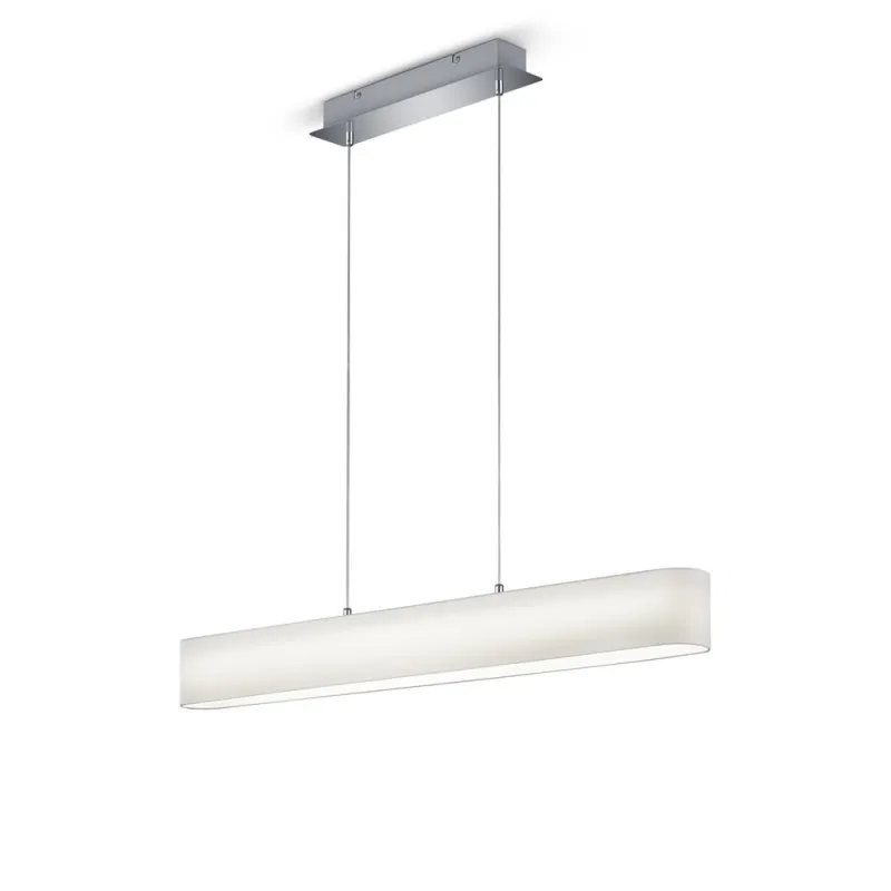 TRIO Suspension intérieur chrome et blanc LUGANO - Pas cher
