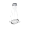 TRIO Suspension intérieur chrome et blanc CHALET - Pas cher