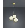 TRIO Suspension intérieur laiton mat et blanc PURE - Pas cher